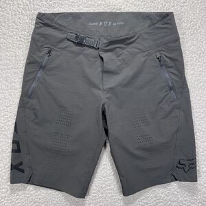 Fox Flexair MTB Shorts Men’s 34 Gray Trail Mountain Bike Performance Lightweight